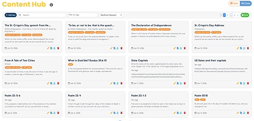 Content Hub