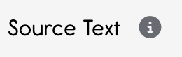 Screenshot of in-app information icon